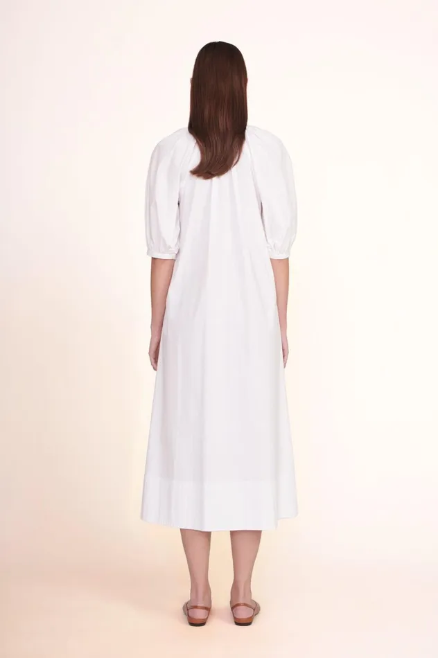 Women Dresses STAUD STAUD VINCENT DRESS WHITE Women Dresses STAUD STAUD VINCENT DRESS WHITE