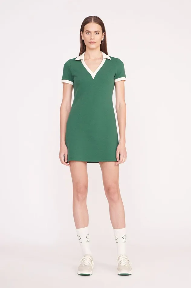 Women Dresses STAUD STAUD VOLLEY DRESS COURT GREEN IVORY