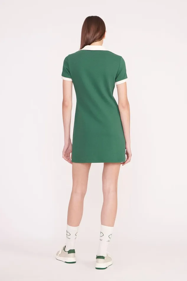 Women Dresses STAUD STAUD VOLLEY DRESS COURT GREEN IVORY Women Dresses STAUD STAUD VOLLEY DRESS COURT GREEN IVORY