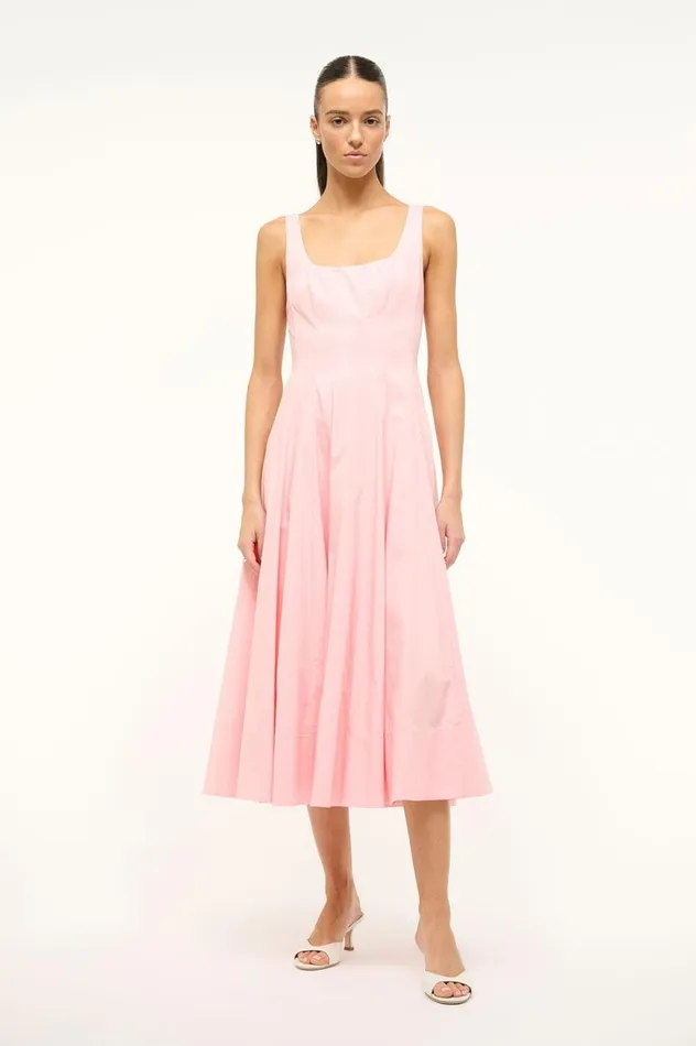 Women Dresses STAUD STAUD WELLS DRESS PEARL PINK