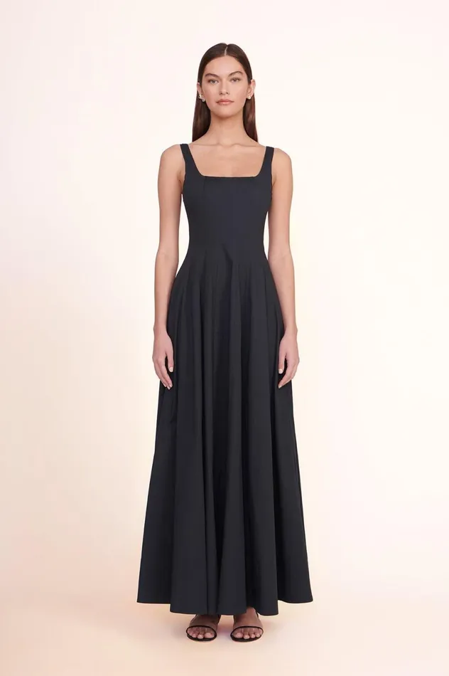 Women Dresses STAUD STAUD WELLS MAXI DRESS BLACK
