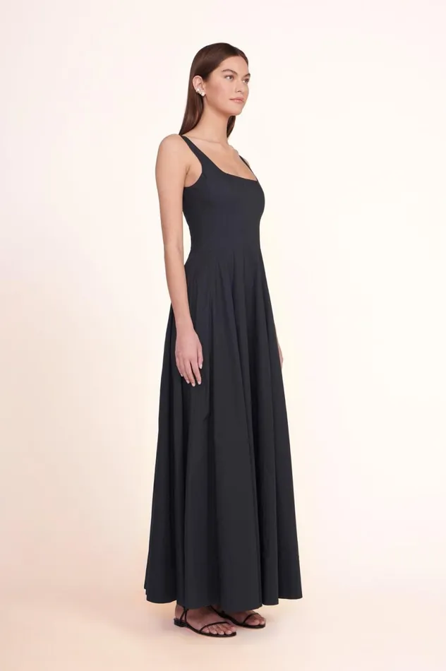 Women Dresses STAUD STAUD WELLS MAXI DRESS BLACK Women Dresses STAUD STAUD WELLS MAXI DRESS BLACK