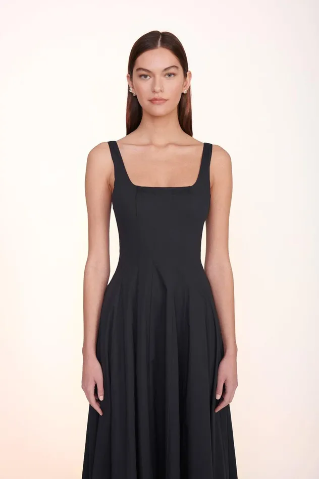 Women Dresses STAUD STAUD WELLS MAXI DRESS BLACK Women Dresses STAUD STAUD WELLS MAXI DRESS BLACK