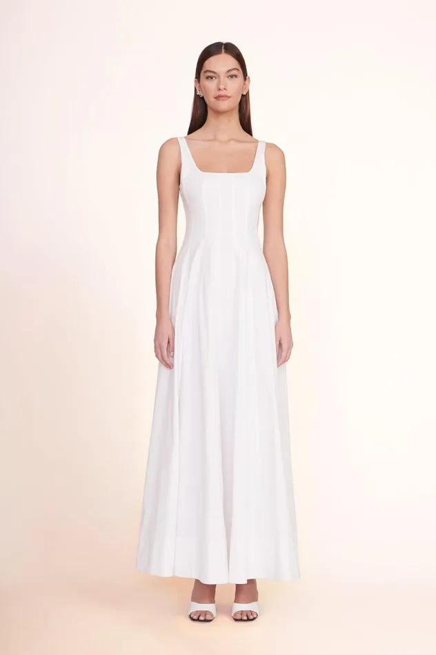 Women Dresses STAUD STAUD WELLS MAXI DRESS WHITE