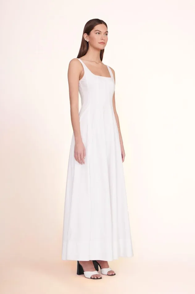 Women Dresses STAUD STAUD WELLS MAXI DRESS WHITE