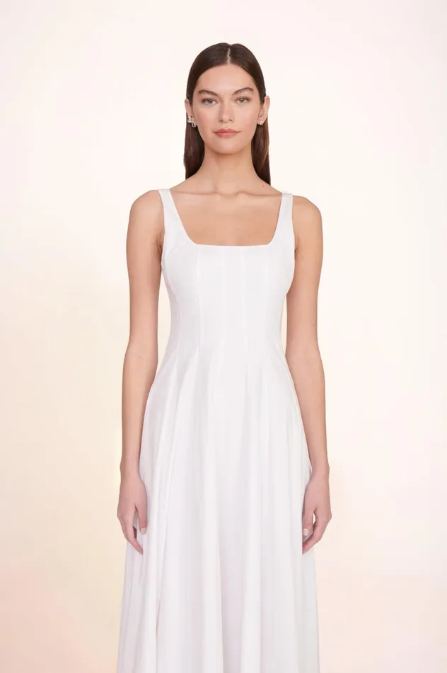 Women Dresses STAUD STAUD WELLS MAXI DRESS WHITE
