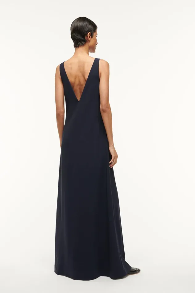 Women Dresses STAUD STAUD ZORA DRESS NAVY Women Dresses STAUD STAUD ZORA DRESS NAVY
