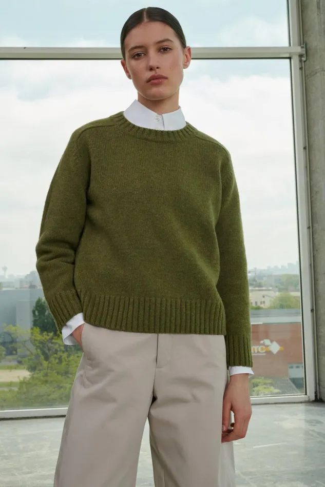 Women ENVIE JUMPER Khaki Soeur Jumpers and Cardigans