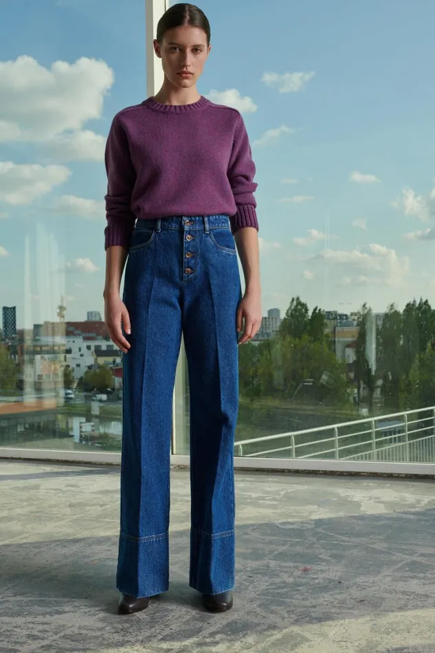 Women ENVIE JUMPER Purple Soeur Jumpers and Cardigans