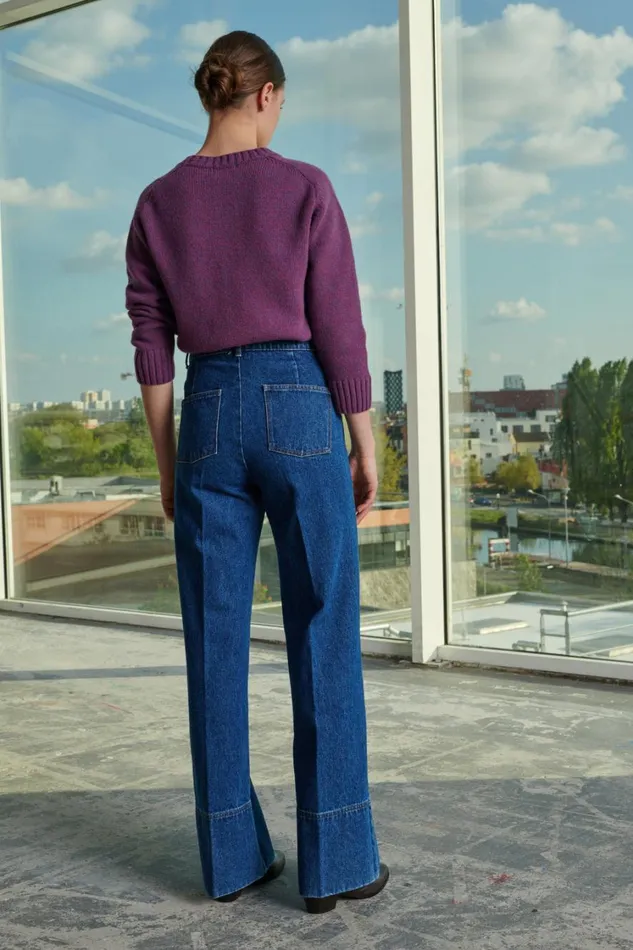 Women ENVIE JUMPER Purple Soeur Jumpers and Cardigans