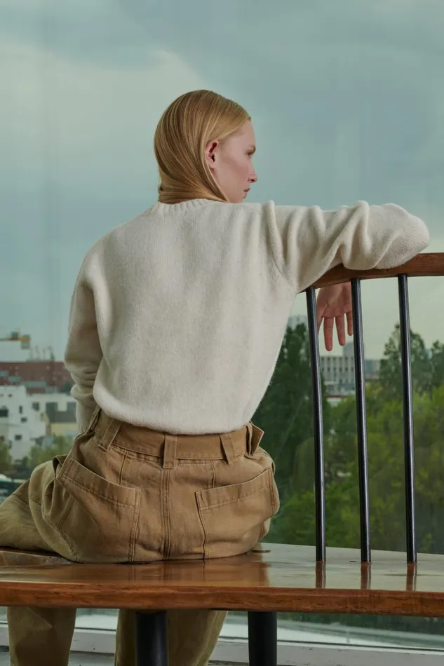 Women ENVIE SWEATER Ecru Soeur Jumpers and Cardigans