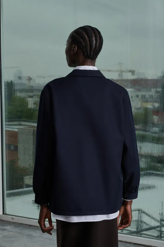 Women FABIEN JACKET Navy Soeur Jackets and Coats