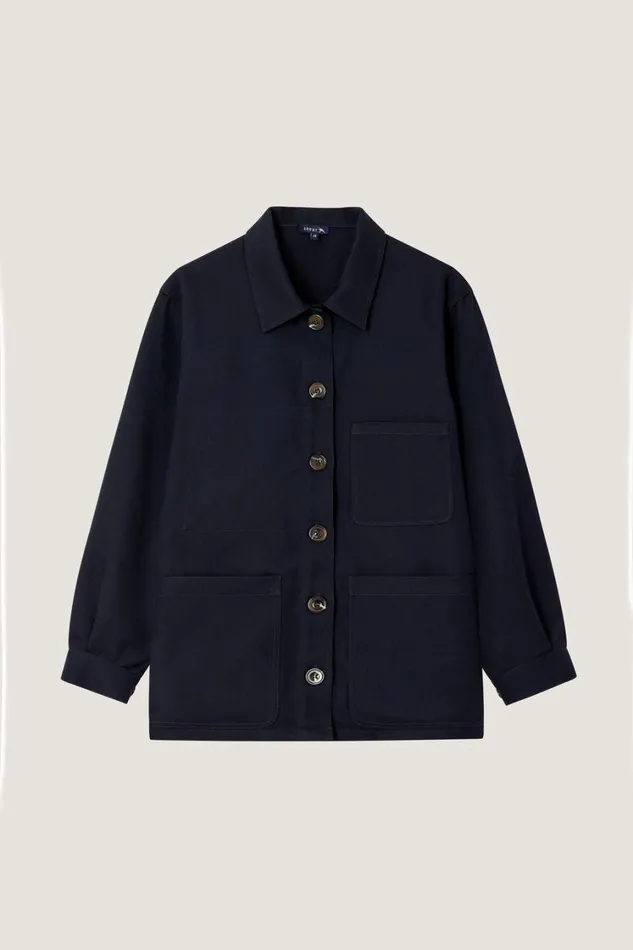 Women FABIEN JACKET Navy Soeur Jackets and Coats