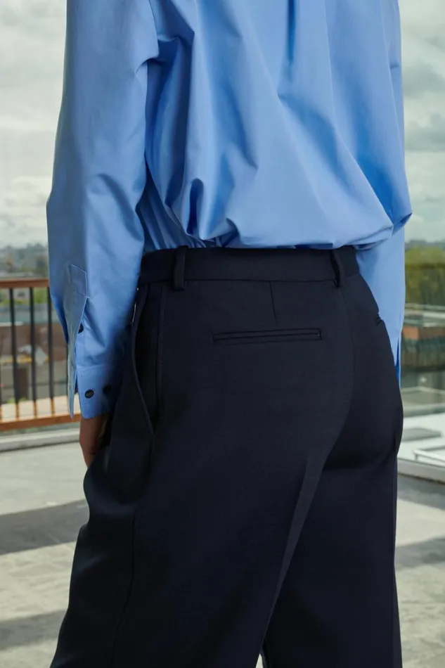 Women FELIX TROUSERS Navy Soeur Trousers
