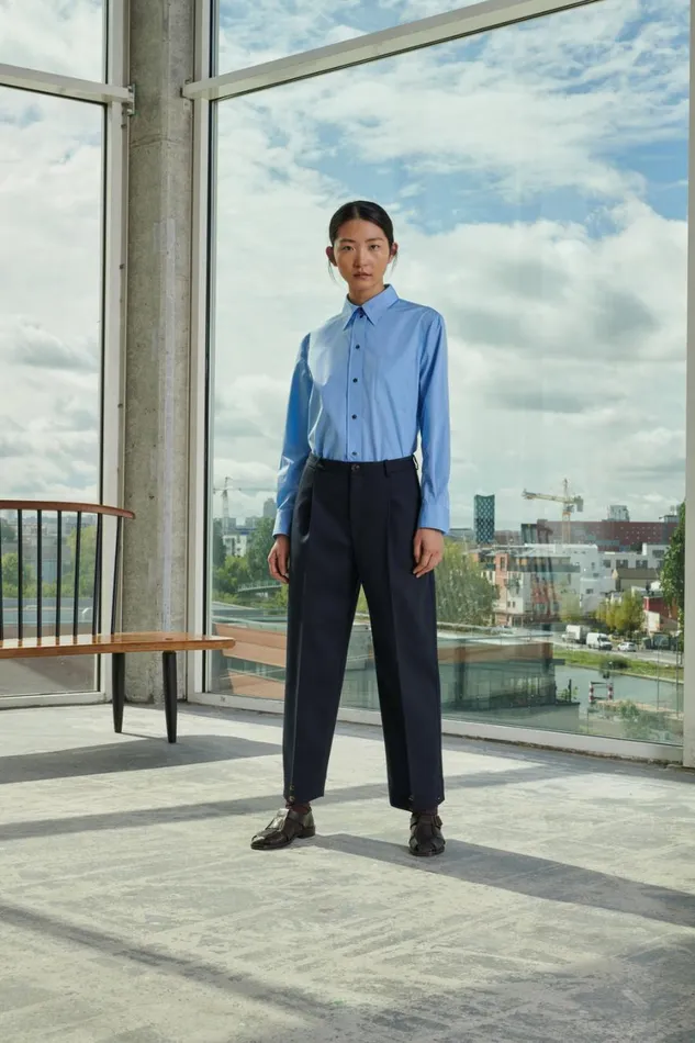 Women FELIX TROUSERS Navy Soeur Trousers