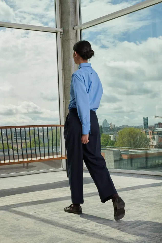 Women FELIX TROUSERS Navy Soeur Trousers