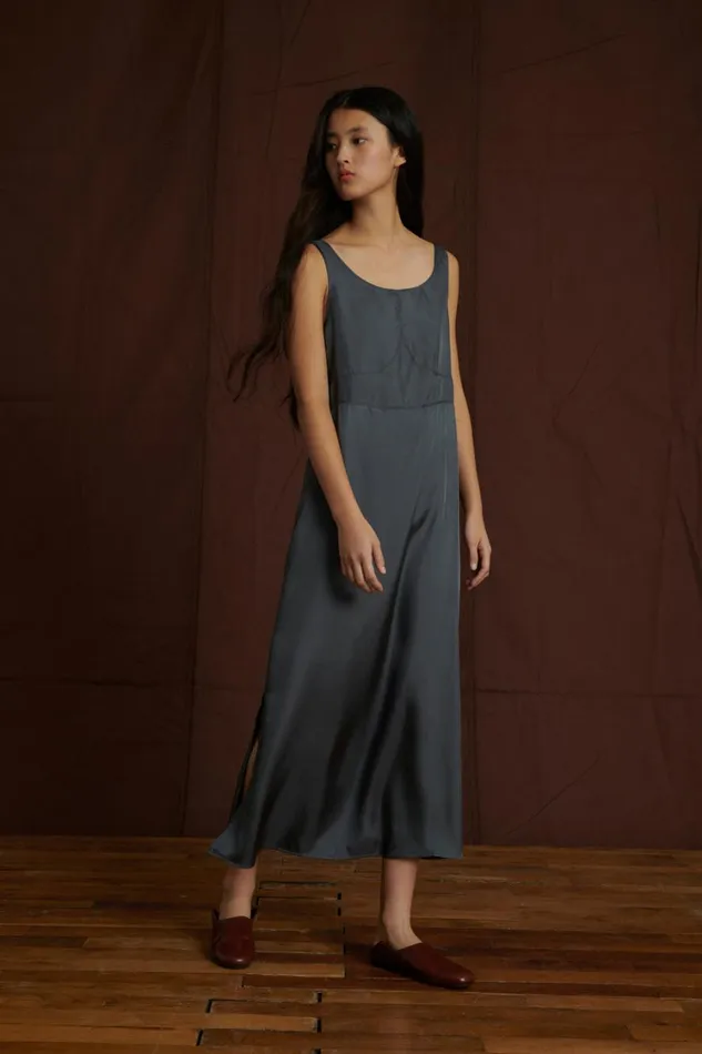 Women FEMININE DRESS Dark Grey Soeur Dresses
