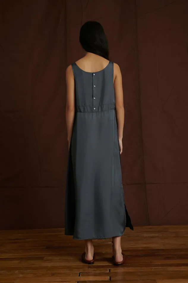 Women FEMININE DRESS Dark Grey Soeur Dresses