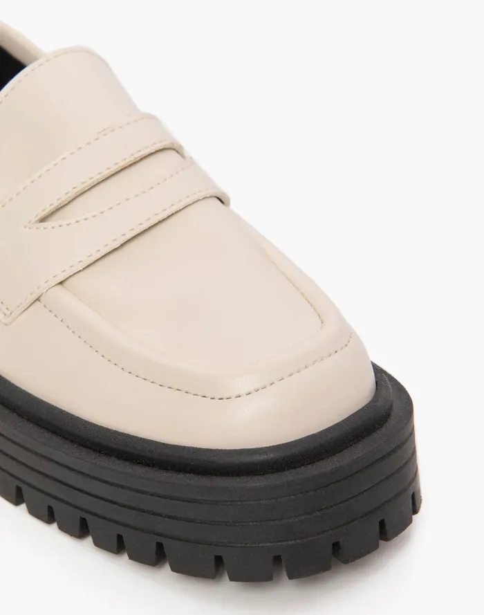 Women Flats Madewell ALOHAS Mask Vegan Leather Loafers