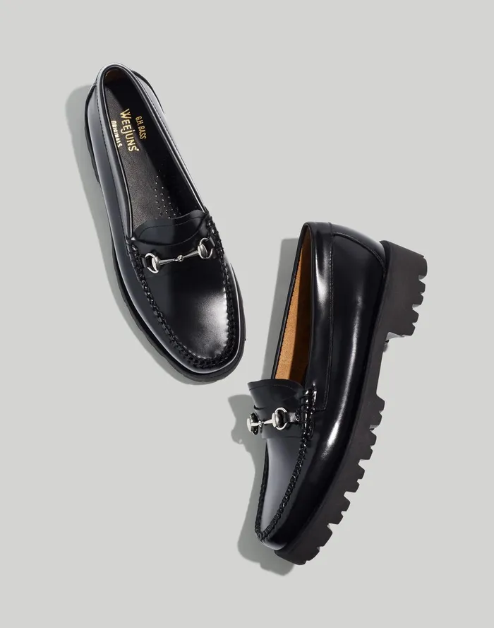 Women Flats Madewell GHBASS Lianna Bit Super Lug Weejuns Loafers