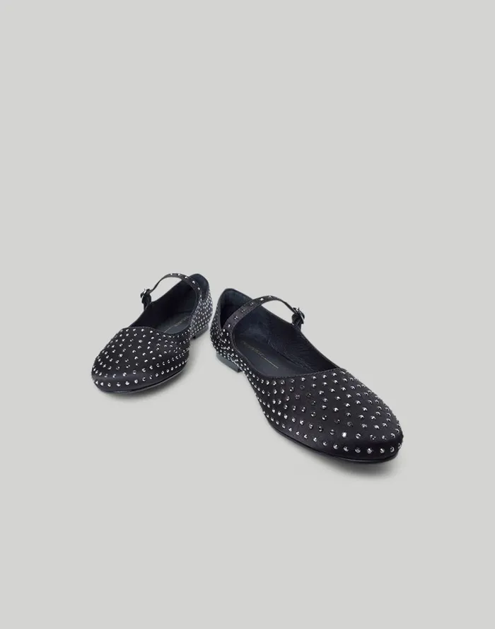 Women Flats Madewell Intentionally Blank CRYSTAL SATIN BALLET FLAT