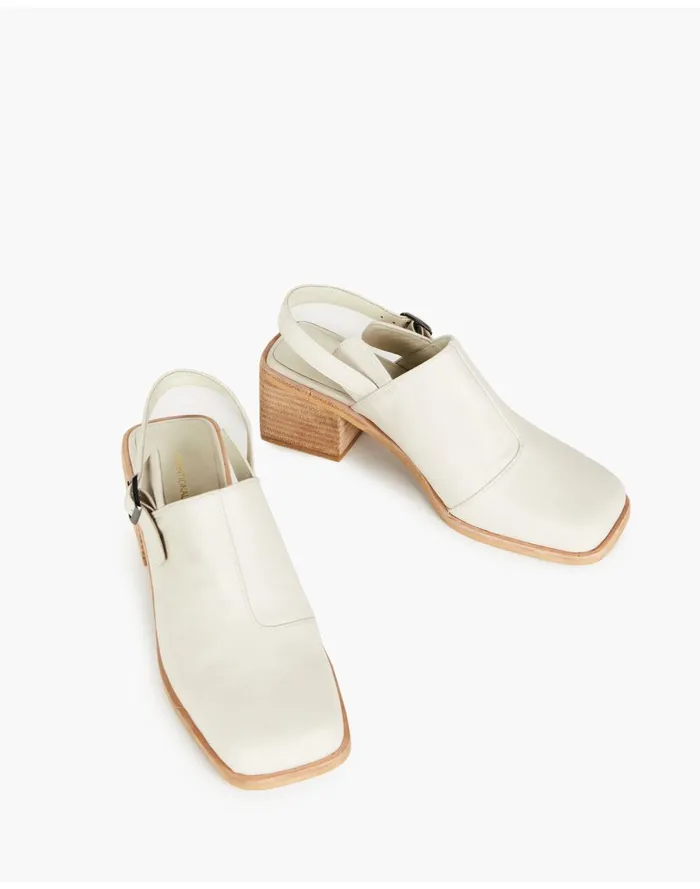 Women Flats Madewell Intentionally Blank Leather Marty 2 Heels