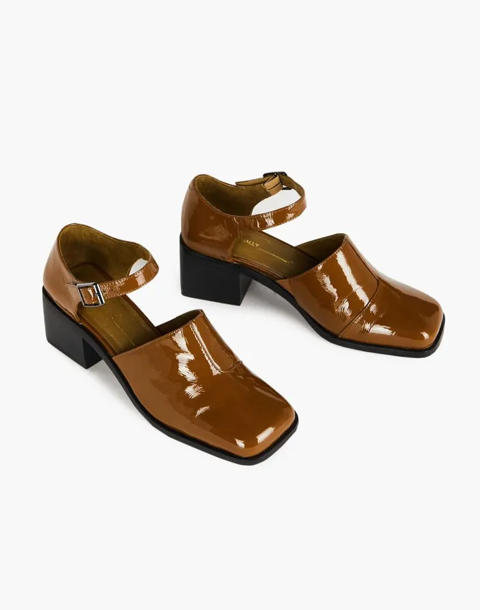 Women Flats Madewell Intentionally Blank Patent Leather Marty Heels