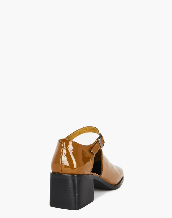 Women Flats Madewell Intentionally Blank Patent Leather Marty Heels