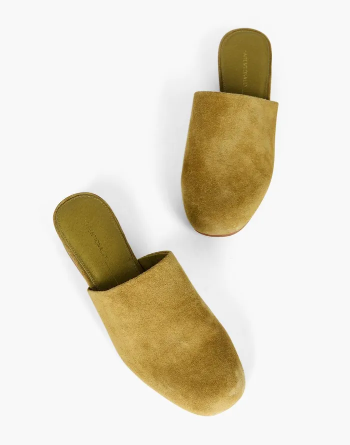 Women Flats Madewell Intentionally Blank Suede Touch Mules
