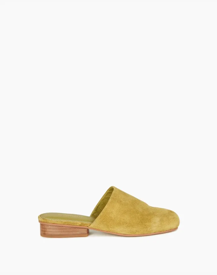 Women Flats Madewell Intentionally Blank Suede Touch Mules