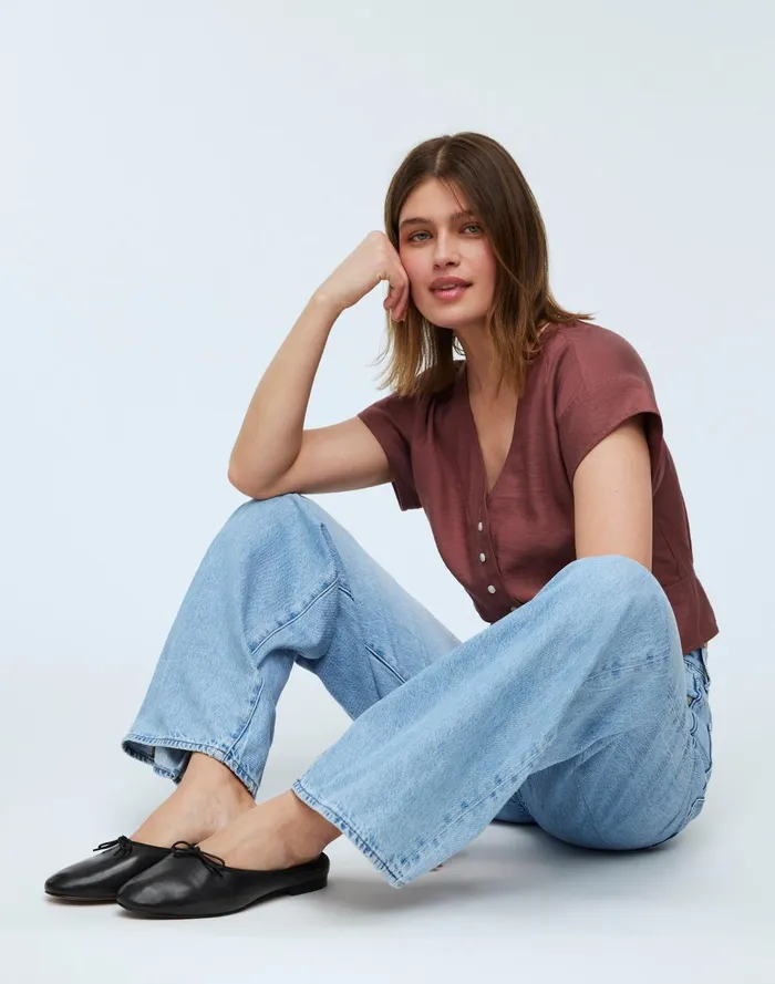 Women Flats Madewell The April Ballet Mule