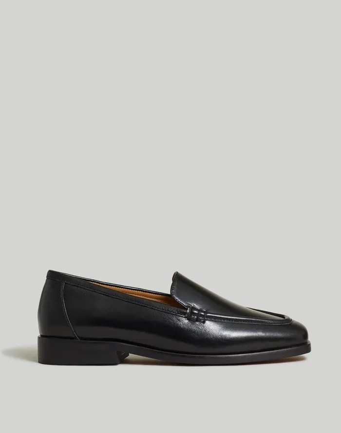 Women Flats Madewell The Bennie Loafer In Leather