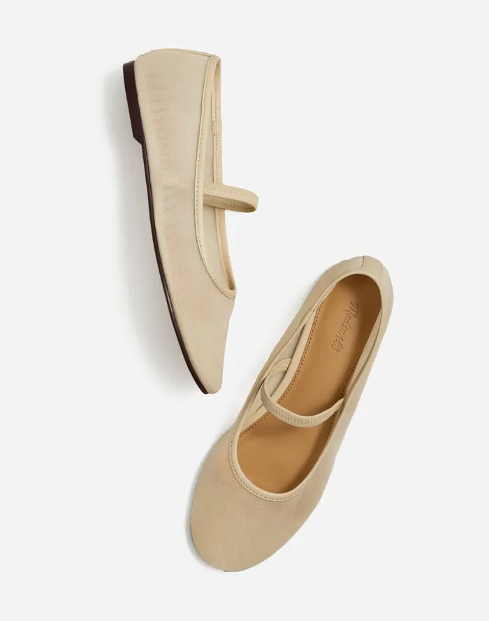 Women Flats Madewell The Greta RoundToe Ballet Flat In Mesh