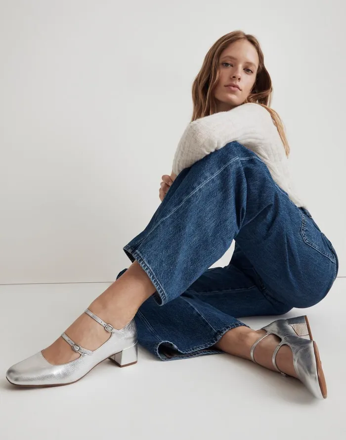 Women Flats Madewell The Nettie Heeled Mary Jane