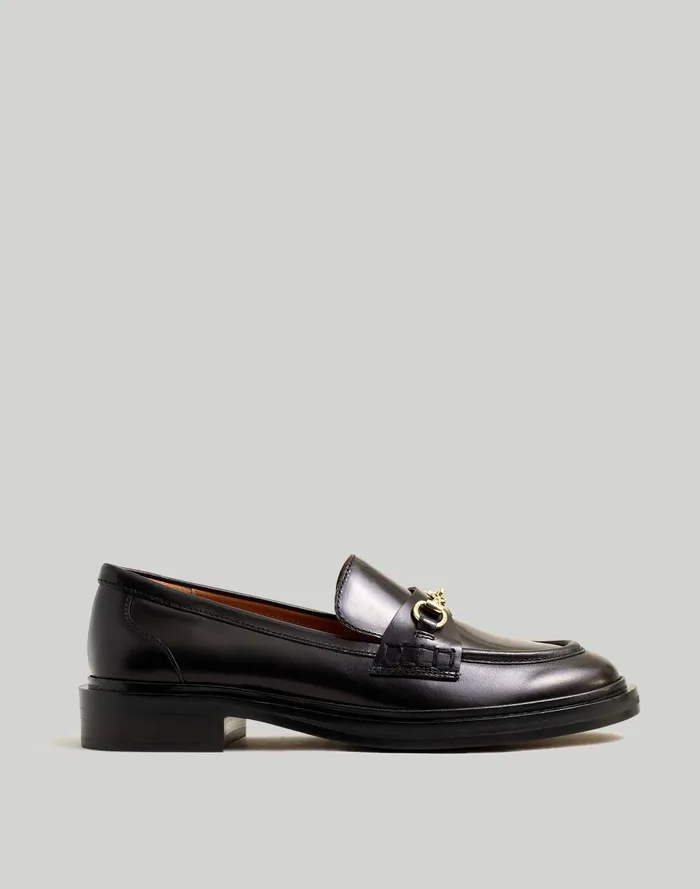 Women Flats Madewell The Vernon Bit Hardware Loafer In Leather