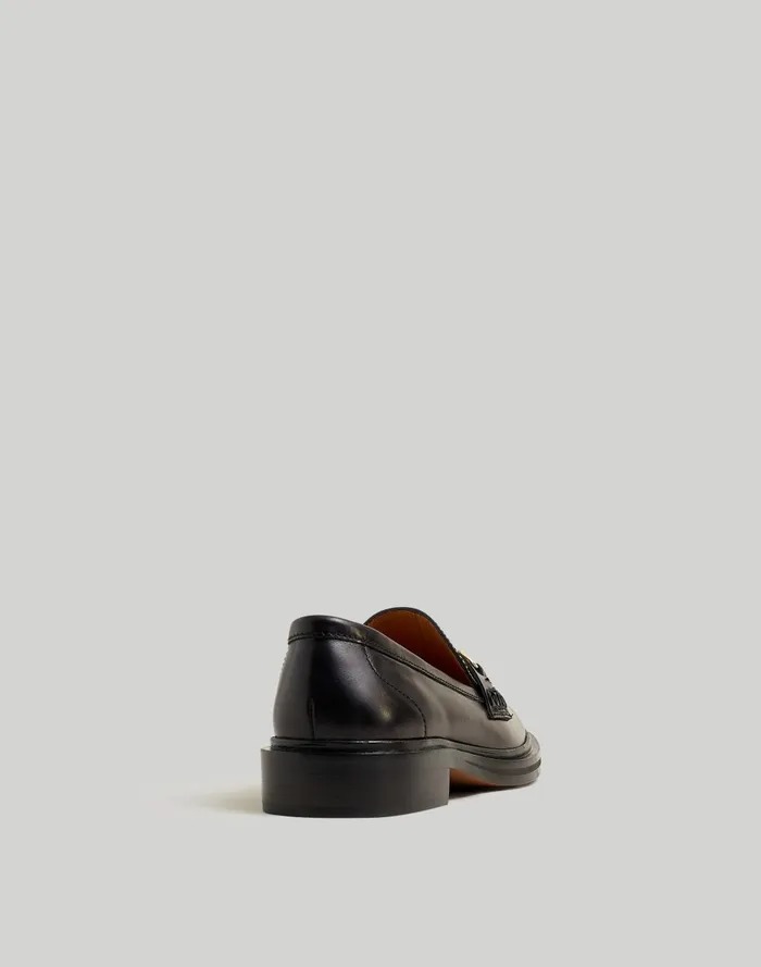 Women Flats Madewell The Vernon Bit Hardware Loafer In Leather
