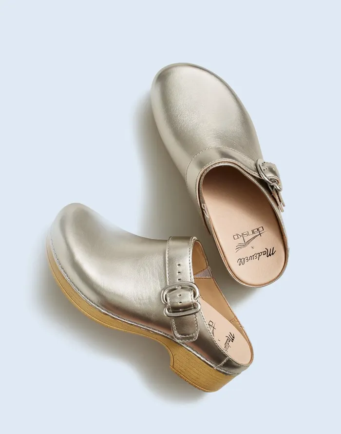 Women Flats Madewell X Dansko Brinn Mules In Leather