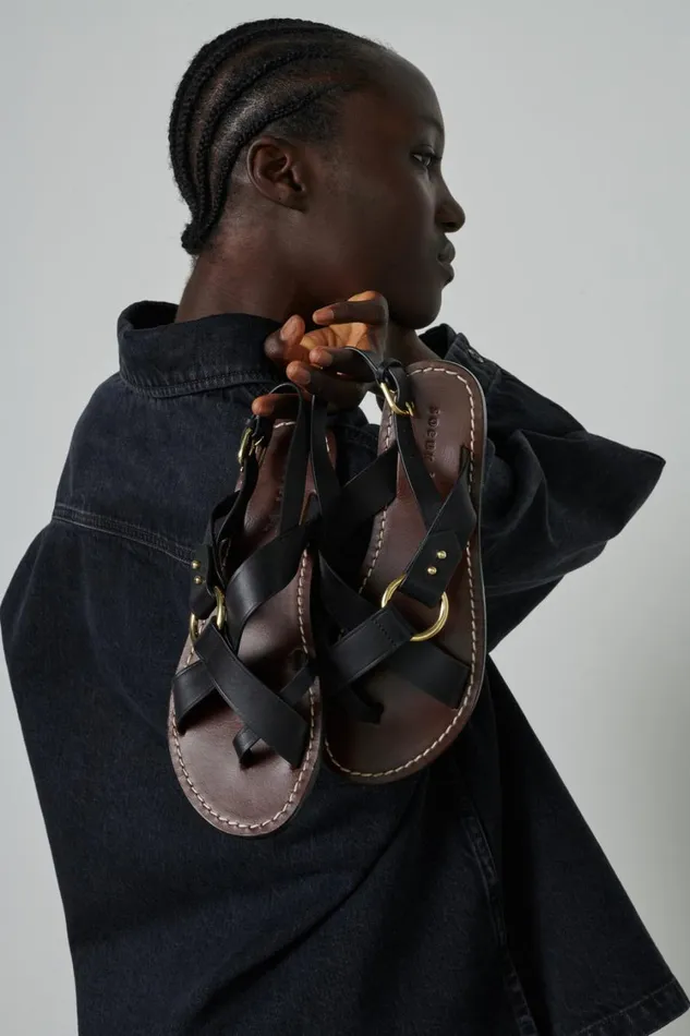 Women FLORENCE SANDALS Black Soeur Shoes
