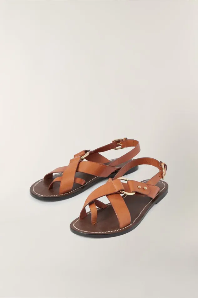 Women FLORENCE SANDALS Cognac Soeur Shoes