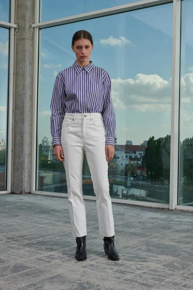 Women FRANCISCO JEANS Chalk Soeur Trousers