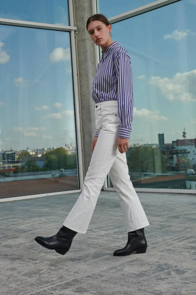 Women FRANCISCO JEANS Chalk Soeur Trousers