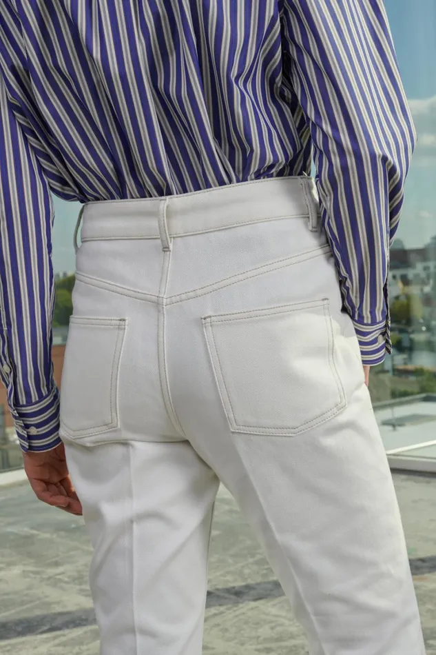 Women FRANCISCO JEANS Chalk Soeur Trousers