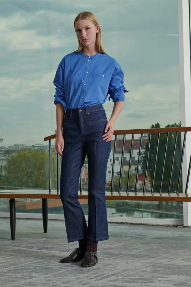 Women FRANCISCO JEANS Raw Denim Soeur Trousers