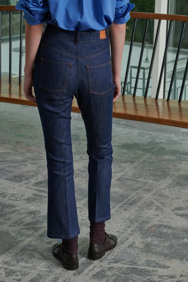 Women FRANCISCO JEANS Raw Denim Soeur Trousers