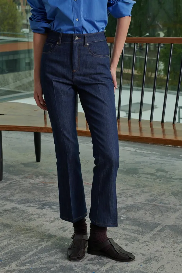 Women FRANCISCO JEANS Raw Denim Soeur Trousers