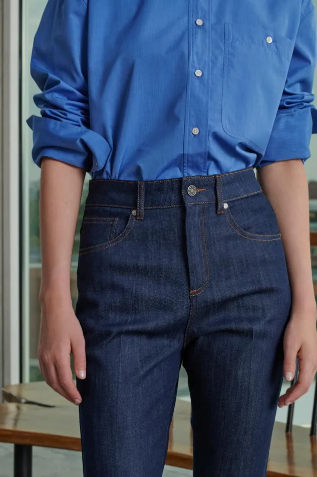 Women FRANCISCO JEANS Raw Denim Soeur Trousers
