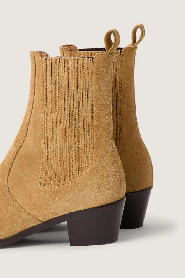 Women GAZETTE ANKLE BOOTS Beige Soeur Shoes