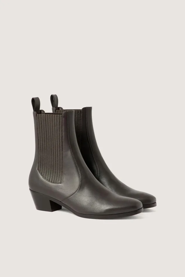 Women GAZETTE ANKLE BOOTS Dark Brown Soeur Shoes