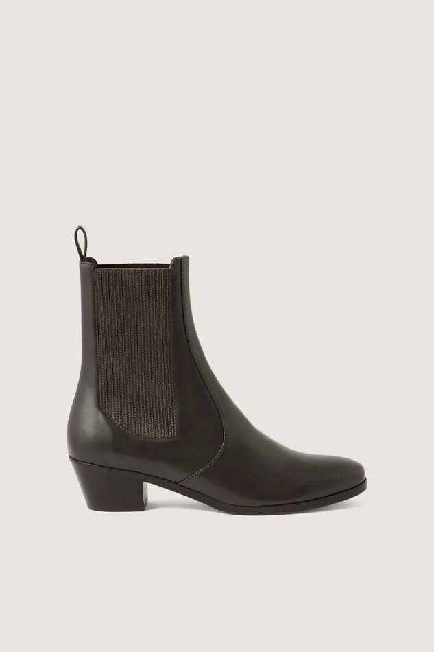 Women GAZETTE ANKLE BOOTS Dark Brown Soeur Shoes