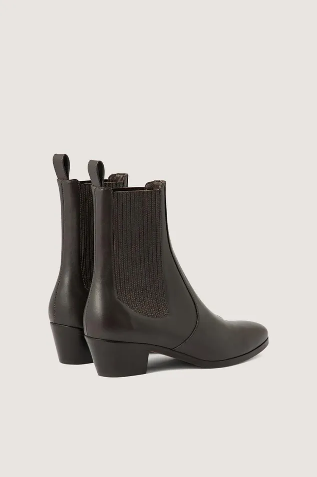 Women GAZETTE ANKLE BOOTS Dark Brown Soeur Shoes